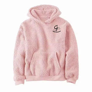 Newest Style Warm Faux Fur <b>Sherpa</b> Hoodies for Custom Printed Logo Casual Loose <b>Sherpa</b> Pullover Men Hoodie's - Product Image 1