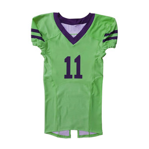 American Football Jersey Custom Wholesale <b>Heat</b>-Transfer Printing Breathable Plus Size Short Sleeve - Product Image 3