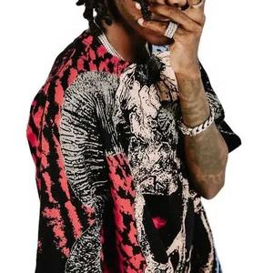 Camiseta personalizada Vintage Acid Wash DTG para hombre, ropa de calle de gran tamaño, camisetas gráficas - Product Image 4