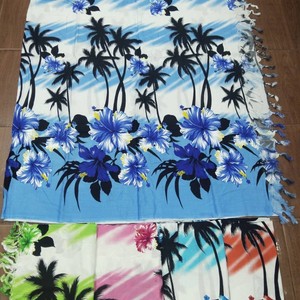 Tuyệt đẹp mềm mại đầy màu sắc đẹp tươi sáng nhiệt đới được thiết kế <span class=keywords><strong>sarong</strong></span> trên Rayon dệt vải đã sẵn sàng cho lô hàng ngay lập tức - Product Image 6