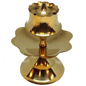 Support de bâton d'encens facile Portable brûleur d'encens en laiton de haute qualité au meilleur prix diffuseur de parfum utilitaire religieux et encensoir - Product Image 1