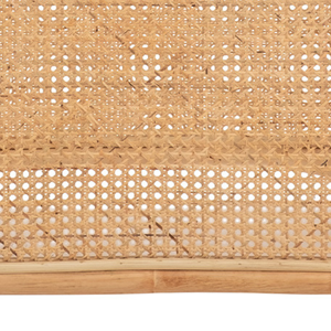 Custom Modern <b>Console</b> <b>Table</b> with <b>Glass</b> Coaster and Woven Rattan Frame for Home Decoration in Living Room or Dining Area - Product Image 5