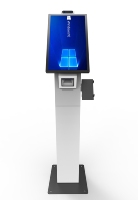 Máquina de Autopago de Pie con Escaneo de Código, Lectura de Tarjetas y Reconocimiento Facial para Windows