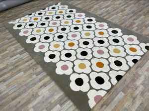 พรมขนสัตว์สไตล์โมเดิร์นสำหรับตกแต่งในบ้านโรงแรมและร้านอาหารสามารถปรับขนาดและสีได้ - Product Image 3