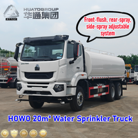 Camion-citerne d'occasion économique pour le transport d'eau potable, HOWO 6x4, 20m³ – Camion-citerne d'arrosage pour rues