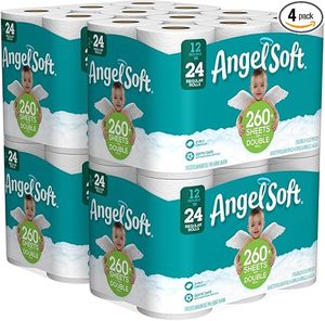 Thiên thần mềm 48 cuộn đôi giấy vệ sinh khăn giấy tắm 260 + 2-ply tờ mỗi cuộn dùng một lần và Flushable - Product Image 3