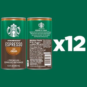 Starbucks Espresso & Cream, Latas de 6.5 Fl Oz (Paquete de 12) - Product Image 4