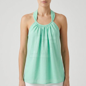 Vacation <b>Women</b> <b>Beach</b> Top Sleeveless Crop <b>Shirt</b> Summer Lightweight Casual Resort Wear Stylish Holiday Fashion Outfit - Product Image 3