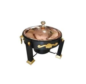 Platos de frotamiento de metal martillado Chafes de acero inoxidable y calentadores de comida de buffet para equipos de restaurante y catering - Product Image 2