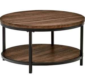 Table basse industrielle ronde la plus vendue avec base en métal meubles industriels Tables d'appoint Tables de centre industrielles modernes - Product Image 3