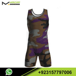 Nouvelle arrivée durable Wrestling Singlet prix de gros d'usine Made in Pakistan Martial Arts Wear - Product Image 3