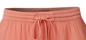 Short en coton léger décontracté pour femmes cordon de serrage coupe décontractée poches latérales pratiques motif solide impression numérique en gros - Product Image 3