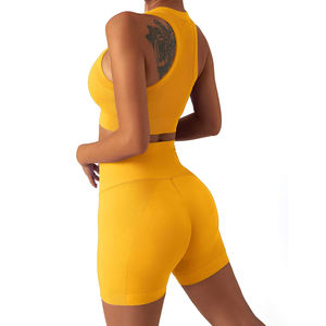 Ropa de verano Ropa Fitness Mujeres Biker Set Alta calidad Transpirable Mujeres Moda Biker Set - Product Image 4