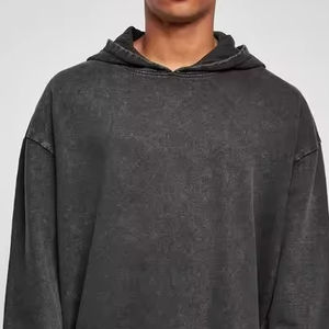 550 gsm OVERSIZE COUPE AMPLE DOUBLE COUCHE HOODIES SWEATSHIRTS GROS PRIX EN VRAC LOGO PERSONNALISÉ STREET STYLE HOODIES - Product Image 4