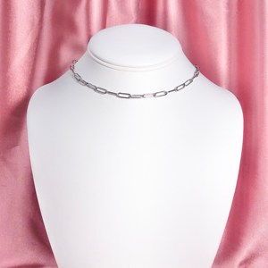 สร้อยคอโซ่เงินแท้ 925 สร้อยคอหนา สร้อยคอเงิน Link Chain Choker สร้อยคอโซ่เงิน - Product Image 2