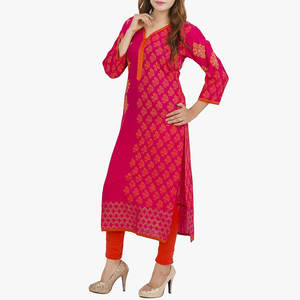 Traje de lino con combinación de colores rosa y naranja 2025 para niñas, el producto más Popular, traje de lino de estilo informal - Product Image 2