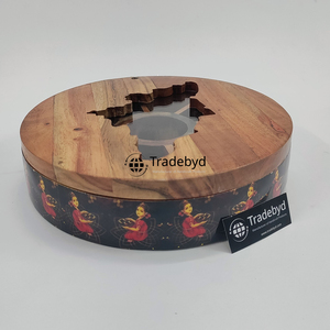 Boîte à épices en bois multifonctionnelle de qualité supérieure, fabriquée à la main, de qualité alimentaire, compatible lave-vaisselle, contenant de rangement pour la cuisine Tradebyd - Product Image 5