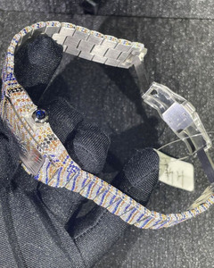 Skeleton Moissanite <b>Watches</b> | VVS Luxury Presidential Style | Iced Out Wholesale Supply - Product Image 3