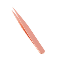 Pinzas Profesionales para Cejas de Acero Inoxidable 2025, Etiqueta Personalizada, Duraderas, Ecológicas, Antiestáticas, para Recortar/Pinzar Cejas