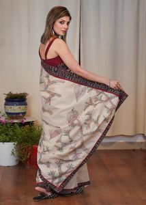 Saree en soie modale lourde pour adultes - Product Image 4
