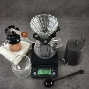 Kit de Café y Té de Vidrio Ecológico de Estilo Clásico con Filtro de Goteo, Herramienta Reutilizable para Té, Logotipo Personalizable para Café y Té de Goteo - Product Image 1