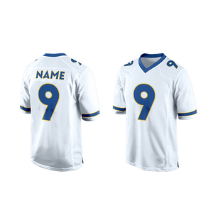 Maillot de football américain personnalisable de qualité supérieure, respirant, grande taille, manches courtes, impression par transfert thermique, antibactérien - Product Image 2