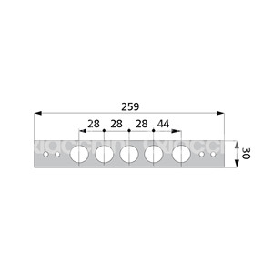 Counterboard de acero cromado para series: 608DP - 608GP - 618DP - 678GP - Product Image 1
