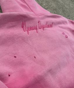 เสื้อครอปผู้ชายแบบมีฮู้ดผ้าคอตตอนฟอกสีมีรูปักลายโลโก้ได้ตามต้องการ - Product Image 3