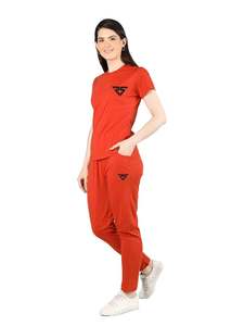 ชุดวอร์ม2ชิ้นสำหรับผู้หญิงเสื้อยืดและกางเกงขายาวแนวสตรีท OEM - Product Image 6