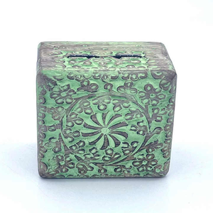 Fabrication artisanale Boîte en bois de manguier Boîte en bois brûlé sculpté attrape-rêves Design pour la décoration de bijoux - Product Image 4