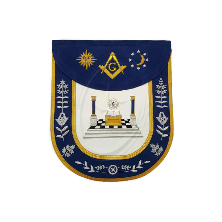 Custom Masonic Regalia Past Master Apron Master Mason Blue Lodge Apron