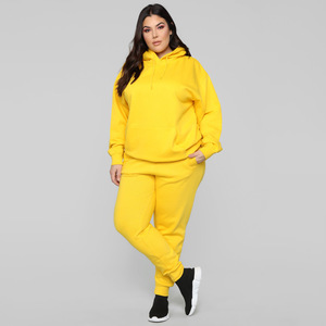 Ensemble survêtement femme en molleton deux pièces avec logo personnalisé, sweat-shirt à capuche et pantalon de jogging, 100% coton, séchage rapide - Product Image 4