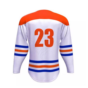 Créez votre propre logo sur un maillot de hockey sur glace personnalisé - Haute qualité, 100% polyester, séchage rapide et respirant, tailles et couleurs personnalisées - Product Image 6