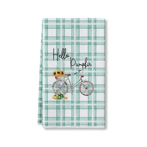 Indian Made Golf Dune Shadow Algodón puro bordado 50x70cm 210 GSM GOTS Certificado Resistente a la decoloración Toallas de cocina sostenibles - Product Image 4