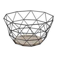 Collection Arts Vintage Prime Quality High Grade Plaqué Or Fil Métallique Fait Attrayant Fleur Designer Fruits Et Panier À Pain