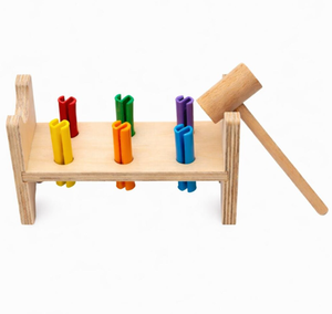 ของเล่นค้อนไม้มอนเตสซอรี่ ของเล่นเด็กทารกและเด็กเล็ก (6–36 เดือน) - Product Image 1
