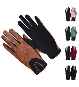 Guantes ecuestres profesionales con agarre fuerte y tela suave para entrenamiento de equitación y competición al aire libre - Product Image 1