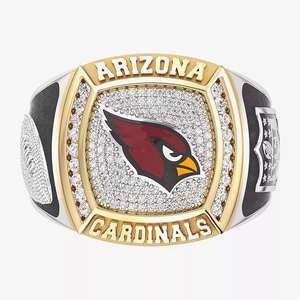 Bague de championnat Arizona Cardinals 1/2 carat entièrement personnalisée, bicolore, sur mesure, pour lycée et université, en alliage de moissanite, style hip-hop - Product Image 1