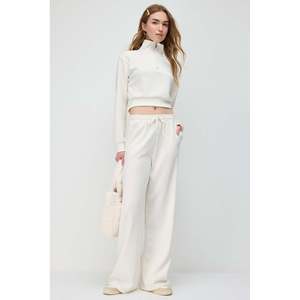 Pantalon de survêtement large pour femme, taille ajustable, toucher doux, 100% polyester - Product Image 1