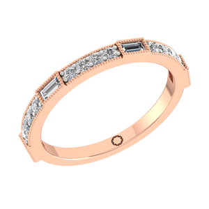 Elegante minimalista 925 plata esterlina VVS Original Moissanite diamante eternidad banda anillo punta para boda fiesta personalizado OEM ODM - Product Image 5