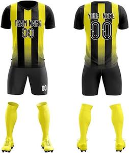 Tenues de football personnalisées par sublimation, ensembles respirants de maillot et short d'équipe, séchage rapide, kits d'entraînement de football pour hommes - Product Image 2