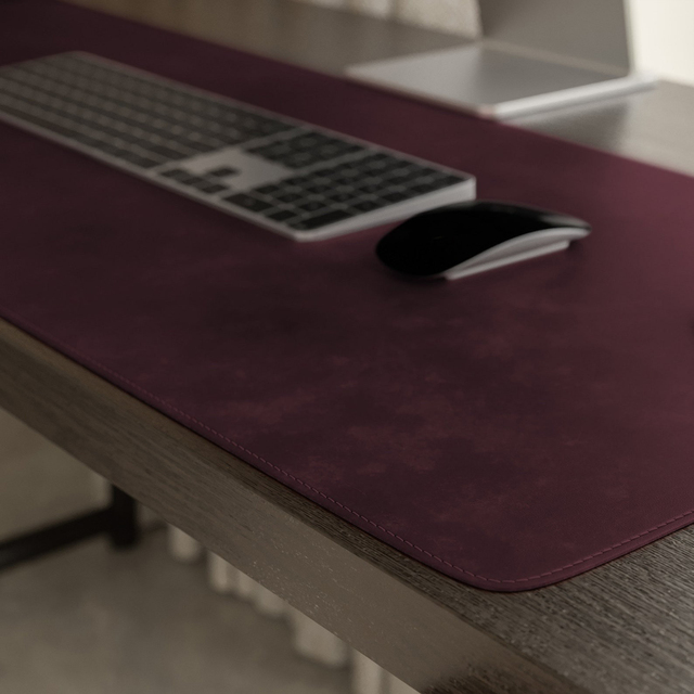 Premium Leather Desk Mat Office Table Writing Pad Waterproof Anti-Slip Heat Transfer Wireless Charging Compatible Stock LDP-0014