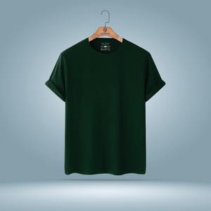 T-shirt surdimensionné en coton peigné 100% élégant pour hommes confortable décontracté respirant à manches courtes de haute qualité grande taille T-shirts en jersey - Product Image 1