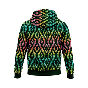 Sudaderas con Capucha de Manga Larga para Adultos, Diseño Moderno, Algodón Combinado, Estampado por Sublimación, para Invierno - Product Image 5