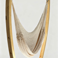 JNC Hamac en macramé Boho fait main en gros pour le jardin et le balcon pour le patio et la décoration intérieure
