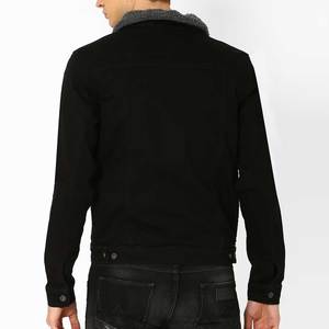 Servicio OEM/ODM Entrega rápida Chaqueta vaquera para hombre de la mejor calidad Cuello levantado 100% Estilo de moda lavable para el invierno - Product Image 3