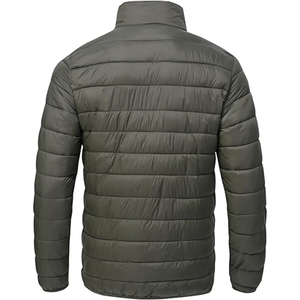 Nouveauté : Blousons matelassés pour hommes, style streetwear, grandes tailles, en toile, col montant, logo frontal, respirant, séchage rapide, personnalisable, hiver - Product Image 2