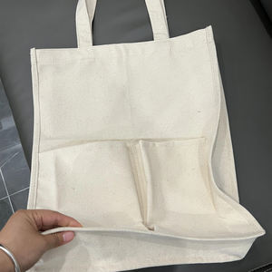 Sacs de courses en coton les plus vendus avec impression personnalisée et poches Fabrication de qualité supérieure Prix de gros - Product Image 3