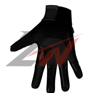 Gants de football américain en cuir premium, antidérapants, à doigts complets, super adhérents, pour receveur - Product Image 2