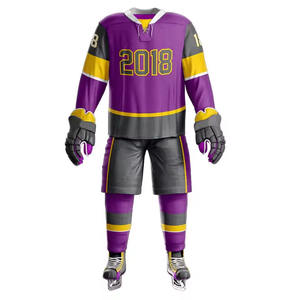2025 personnalisé de haute qualité hommes hockey sur glace uniforme ensemble sublimation vente en gros pas cher prix - Product Image 1